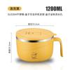 Tazón para fideos instantáneos de acero inoxidable 304, dormitorio de estudiantes, escurridor, gran capacidad, tazón para arroz con tapa, lonchera, regalo, entrega de una pieza
