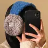 Earmuffs Gruesos de Invierno de Venta Caliente, Cálidos y a Prueba de Frío, Sin Costuras, Orejeras de Bloqueo de Color Estilo Coreano, Protección para los Oídos para Ciclismo al Aire Libre, Orejeras a Prueba de Viento