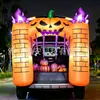 Suministros para Fiesta Inflables de Halloween Transfronterizos Decoración de Maletero de Coche Calabaza Inflable con Luz LED Arco Inflable para Coche Decoración Inflable para Coche