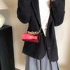Moda bolso cilíndrico de espejo acrílico nueva cadena bolso para labiales color caramelo elegante bolso de noche bandolera tipo caja