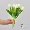 Flor Artificial de PU com 7 Cabeças de Tulipa Buquê Flor Artificial Borracha Macia Estilo Ins Decoração de Sala de Estar Fotografia de Casamento Atacado Transfronteiriço
