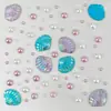 Adesivos de Strass para Rosto Estilo Sonhador, Adesivos Decorativos de Strass com Glitter de Concha de Estrela e Lua, Adesivos de Strass para Rosto de Maquiagem de Festa para o Natal