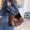 Bolsa Feminina Grande Capacidade 2026 Nova Tendência Bolsa Tote Celebridade da Internet Bolsa de Ombro Transversal Nicho Bolsa Grande para Estudante de Faculdade Bolsa de Aula