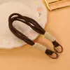 Lanyard Colorido Creativo de Doble Hilo con Doble Hebilla para Teléfono Móvil, Lanyard para Teléfono con Patrón Nudo Bloqueo de Color, Llavero, Accesorio para Bolso