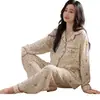 Gaze simples de algodão puro para maternidade, novo estilo primavera e outono, para gestantes antes e depois do parto, pijamas para amamentação, roupas de casa, conjunto de duas peças