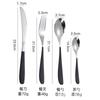 Cuchillo, Tenedor, Cuchara de Acero Inoxidable 304 New Moonlight Cubiertos Cuchillo para Bistec Occidental Logo de Hotel Restaurante Pulido Espejo