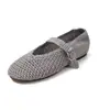 Zapatos Mary Jane de Tela para Mujer, Zapatos Planos Cómodos, Nuevo Estilo Primavera y Verano, Color Sólido, Estilo Coreano, Punta Redonda, Correa Única, Zapatos de Boca Baja para Mujer
