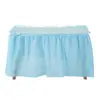 Amazon Falda de Mesa Desechable de Color Sólido Mantel Impermeable y a Prueba de Aceite Decoración para Fiesta de Cumpleaños Boda Juego de Faldas de Mesa