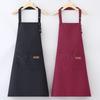 Delantal de Lona para Cocina, Hogar y Catering, Impermeable al Aceite, Anti-Manchas y Resistente al Desgaste, Ropa de Trabajo para Hombres y Mujeres con Logotipo Grueso Estampado sin Mangas