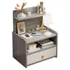 Mesita de noche, diseño simple y espacioso, mueble de almacenamiento multifuncional con cajones, mueble de almacenamiento de varias capas, mueble pequeño para uso doméstico