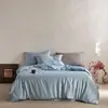 Conjunto de cama de quatro peças Lenzing Tencel Classe A com 100 contagens, lençol de gelo Lyocell, lençol com elástico, fronha de seda, roupa de cama de alta qualidade