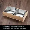 Jiugongge Creativo vajilla comercial restaurante de hot pot tienda de barbacoa plato de carne y verduras caja de bambú y madera bandeja plato con compartimentos