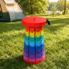 Taburete plegable de moda para viajes portátiles al aire libre, taburete telescópico ajustable, asiento plegable para tren, pesca y hacer fila