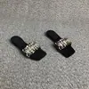 La primera vez que los vi, eran tan hermosos~ Nuevas Sandalias de Estilo Francés con Pedrería para Mujer, Modernas para Usar al Aire Libre, con un Cómodo Tacón Bajo y un Aspecto Elegante