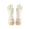 Guantes para Lavar Platos Nitrilo Cocina Duraderos Engrosados Limpieza Impermeables Lavandería Hogar Goma Cuero Nitrilo Especial para Tareas del Hogar