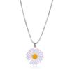 Estilo coreano Zhilong GD mismo estilo Celebridad de Internet rayo Margarita collar simple versátil Girasol Estudiante accesorios de collar