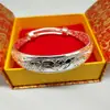 Pulseira Atacado Dragão e Fênix Auspicioso III Flor de Sarja Pulseira Banhada a Prata Feminina Pulseira Peixes Flor de Lótus