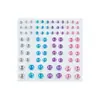 Adesivos Coloridos Personalizados de Fábrica para Decoração de Rosto de Crianças DIY Acrílico Misturado Colorido Maquiagem Decoração Sobrancelha Olho Adesivos