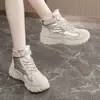 K5703 Botas de Neve com Solado Grosso para Mulheres 2026 Inverno Aveludado Espesso Sapatos de Algodão Grandes Resistentes ao Frio Quentes Botas Curtas