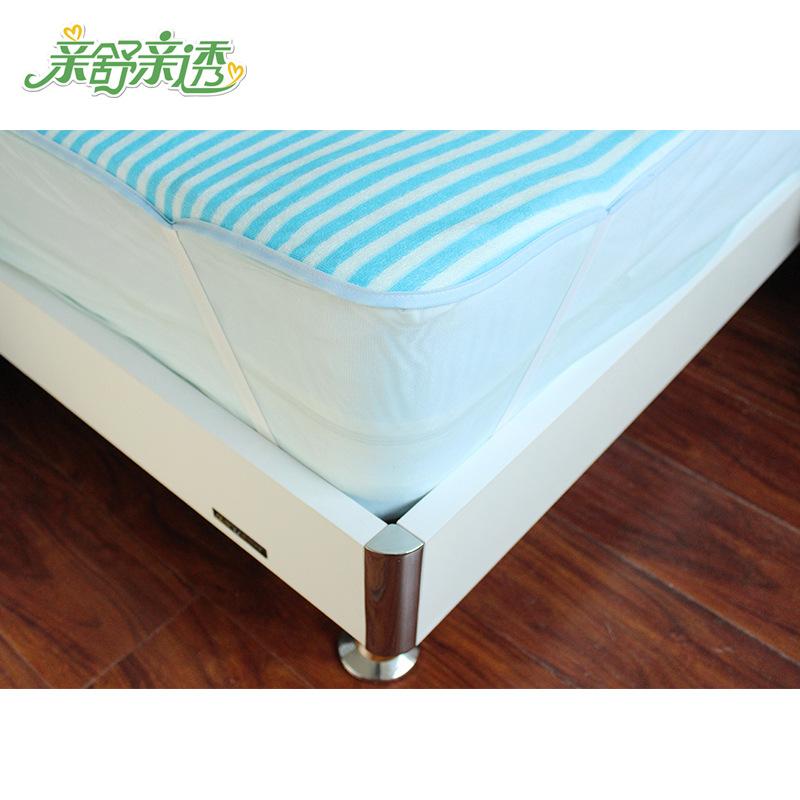 棉毛圈条纹防水床单床罩隔尿垫