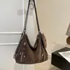 Bolsa Grande Fosca Feminina 2026 Outono Nova Versátil Fashionável Ombro Único Tendência Trabalho Retro Casual Bolsa Tote