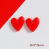 Acessórios de resina DIY Chinês vermelho amor coração artesanal creme cola capa de telefone móvel geladeira adesivo materiais de jóias