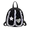 Mochila de conejo de orejas caídas con lunares de encaje dulce estilo coreano, femenina y elegante, mochila pequeña de moda de alta apariencia para el día a día
