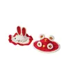 Sombreros para Mascotas, Lindo Sombrero de Gato con Orejas Expuestas, Decoraciones Hechas a Mano, Sombrero de Punto con Hilo Floral para Gato