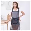 Delantal con logo estampado esmerilado translúcido con patrón personalizado para hombre y mujer, cocina, hogar, impermeable, antiincrustante, para manos