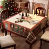 Mantel temático de Navidad para un ambiente festivo, adecuado para fiestas de Año Nuevo y Acción de Gracias, decoración de mesa a cuadros verde y rojo