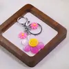 Llavero de Acrílico con Cara Sonriente Brillante y Girasol, Venta Caliente Transfronteriza, Colgante para Bolso Hecho a Mano DIY, Accesorio Pequeño