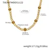 Conjunto de Joias Europeu e Americano Mais Vendido com Pingente de Franja de Pérola Artificial Pulseira Aço Inoxidável Banhado a Ouro 18K Design de Nicho Ins
