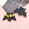 Colgante de resina de Halloween murciélago colgante de calabaza creativo accesorios para llavero DIY fantasma