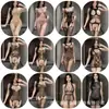 Lencería sexy, medias, body, tentación desgarrada a mano, transparente, provocativo, conjunto sexy, apasionado, transparente, coqueteo, lencería sexy