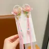 Accesorio para el Cabello Hanfu para Niñas, Pasador de Flor de Perla y Cinta Estilo Antiguo, Borla de Niña Pequeña Estilo Hada Accesorio de Tendencia Nacional
