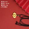 Colar Dourado com Pingente de Cadeado Desejos Peixe Koi Estilo Chinês Lótus Areia Nicho Feminino Versátil Alto Padrão Novo Estilo Chinês Acessórios Yiwu Transfronteiriço