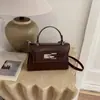 Bolso Kelly Original de Alta Gama con Patrón de Cocodrilo para Mujer, Bolso de Mano de Moda y Versátil para el Trabajo, Bolso Cruzado Trapezoidal