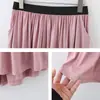 Calças Casuais de Modal Femininas de Verão Shorts para Casa Largos Finos com Bolso para Usar Fora Casa Ar Condicionado Calças de Perna Larga