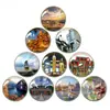 Imanes de Refrigerador de Cristal Creativo Puntos Escénicos del Lago del Oeste de Hangzhou Diez Imanes Puntos Escénicos Turismo Metabo de Pekín Shanghái Chongqing Nankín