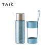 TAIC termo para té braseado de titanio puro con filtro para hacer té, conveniente, para viajar, salud, taza de titanio de alta calidad, 390ML