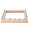 Herramienta de Tejido Cuadrada para Hilo, Herramienta Creativa de Tejido para Sombreros y Bufandas, Fabricante de Patrones de Tejido, Herramienta de Tejido Cuadrada de Madera Maciza