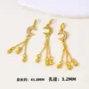 Chapado en cobre con oro de 18 quilates, con un colgante de borla de calabaza de circonio, diseños de mariposa, luna y estrella, adecuado para pulseras de cristal DIY, joyería de media cadena y componentes de accesorios
