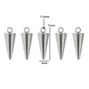 Acero Inoxidable Cónico Pequeño Colgante Simple 18K Cono Tridimensional Pendientes Colgante Suministros Accesorios para Collares DIY