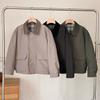 Estilo Japonés Estilo ~ Chaqueta Corta Casual Estilo Japonés para Hombres y Mujeres Chaqueta Top a Cuadros Estilo Británico Ropa de Otoño
