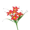 Flores de Orquídea Artificiales para Decoración del Hogar, Arreglo de Mesa, Arreglo Floral Estilo Campestre, Flores Falsas, Ramo de Orquídeas para Planta Acuática