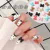 Celebridad de Internet Dibujos Animados Accesorios para Uñas Puntos Lazo Mini Brillantes Tridimensionales Coloridos Resina Decoración de Pedrería para Uñas Venta al por Mayor