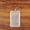 Funda Protectora Transparente de Doble Cara para Tarjeta de Autobús Cáscara Dura Color Puro Campana Titular de Tarjeta Creativo Estudiante Fresco Titular de Tarjeta de Comedor