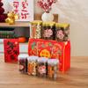 Caja de nueces portátil para el Festival de Primavera de Año Nuevo, caja de regalo crujiente de copos de nieve One Jin, caja de galletas de turrón y caramelo para hornear