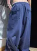 Pantalones Casuales Anchos de Pierna Recta Sueltos con Letras de Pedrería Estilo Americano para Hombres y Mujeres, Pantalones Rectos de Longitud Completa para Baile Jazz Hip-Hop