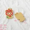 2025 Benmingnian Zodiaco Serpiente Accesorios Arena Antigua Oro Dibujos Animados Adorable Serpiente Fu Serpiente de Amor Conejo Colgante DIY Lote